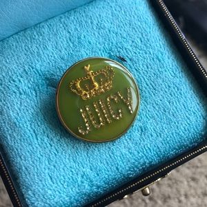 Juicy Couture Green and Gold Pin